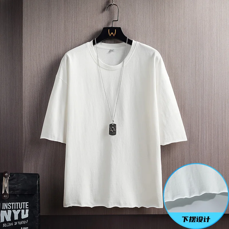 

2021 Summer Short Sleeve T-Shirt Male Female T-Shirt Loose Solid Basic T-Shirt Male Female Casual O collar hipster T-Shirt Top 5