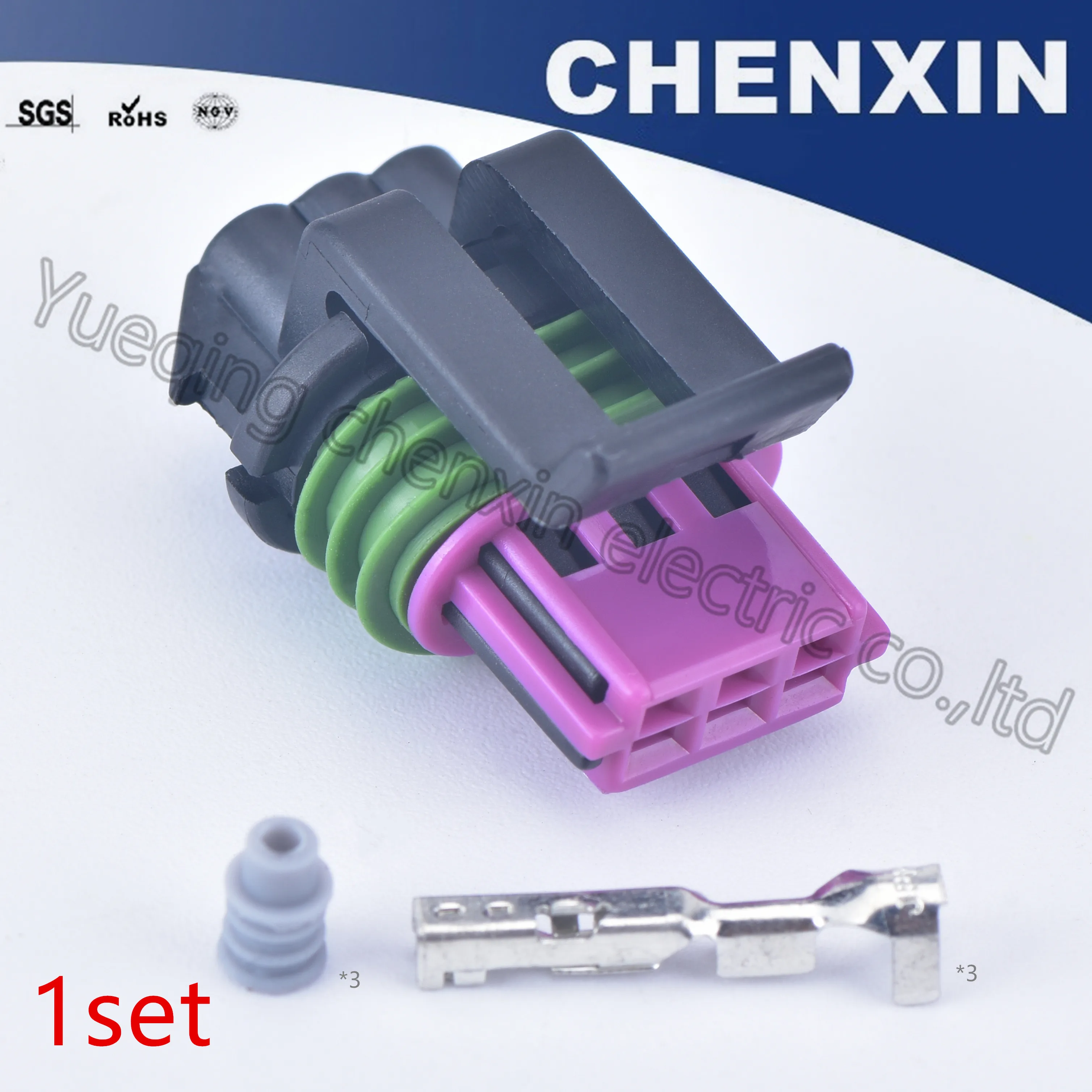 Черный 3 Pin Авто разъем проводка сенсор контроллер авто Женский Электрический