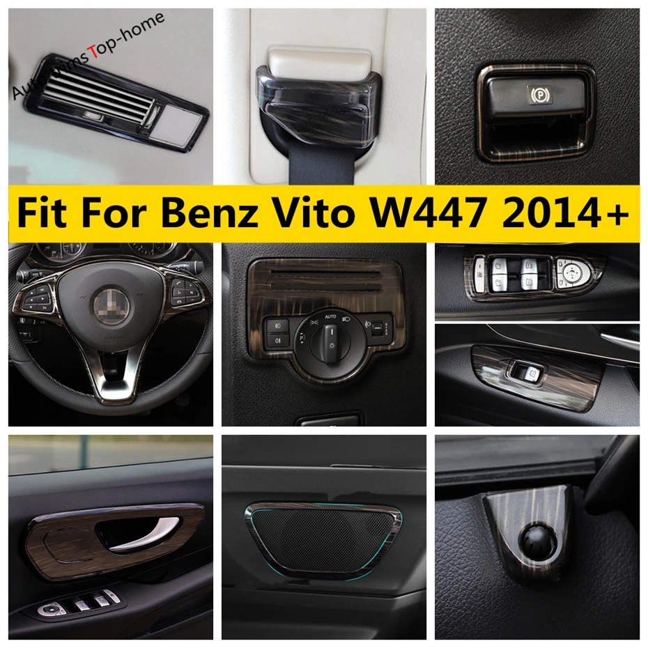 

Window Lift Handbrake Speaker Wheel Gear Handle Bowl AC Air Vent Cover Trim Accessories For Mercedes-Benz Vito W447 2014 - 2021