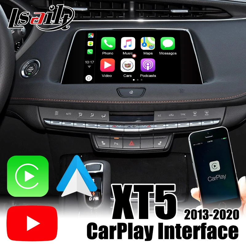 Беспроводная приставка CarPlay для XT5 CUE 2013-2020 Проводная Автомобильная Android с youtube waze