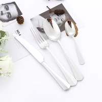 24 pieces stainless steel flatware silverware set tableware cutlery knife spoon fork kit for home restaurant