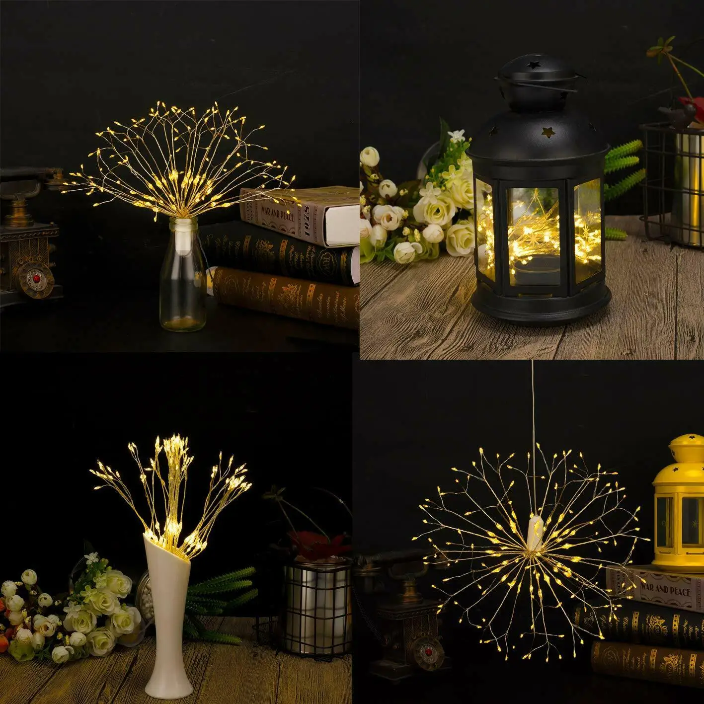 Светодиодная гирлянда с одуванчиком 8 режимов водонепроницаемая приглушаемая