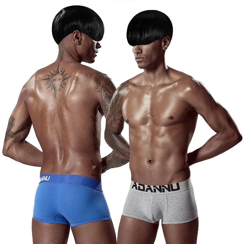 Высококачественное сексуальное мужское нижнее белье сетчатые трусы-боксеры Cueca