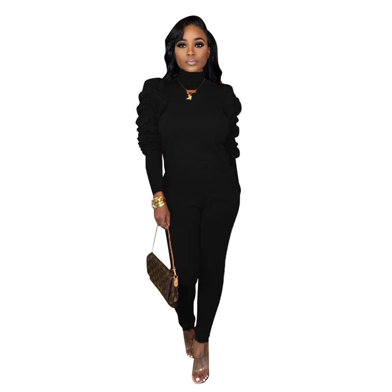 Adogirl Однотонный женский модный повседневный комплект из двух предметов