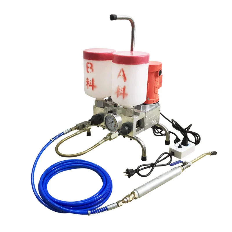 

China 1400w two motor two cups epoxy resin grout inejction pump polyurethane grouting equipment
