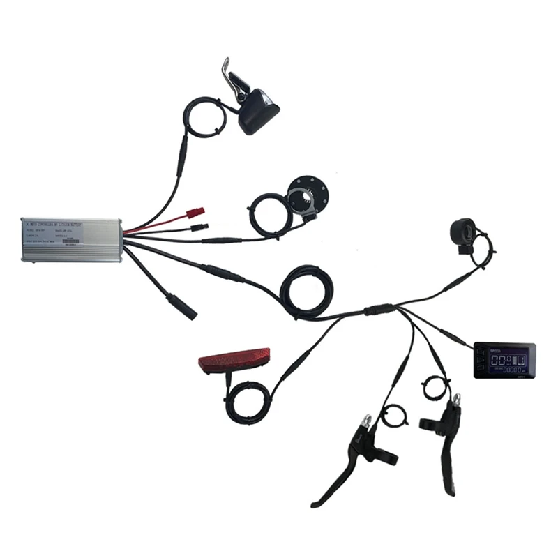

Ebike 36V/48V Square Wave Controller For 500W Electric Bicycle Motor Wheel JN LCD GD01- Display Waterproof Plug