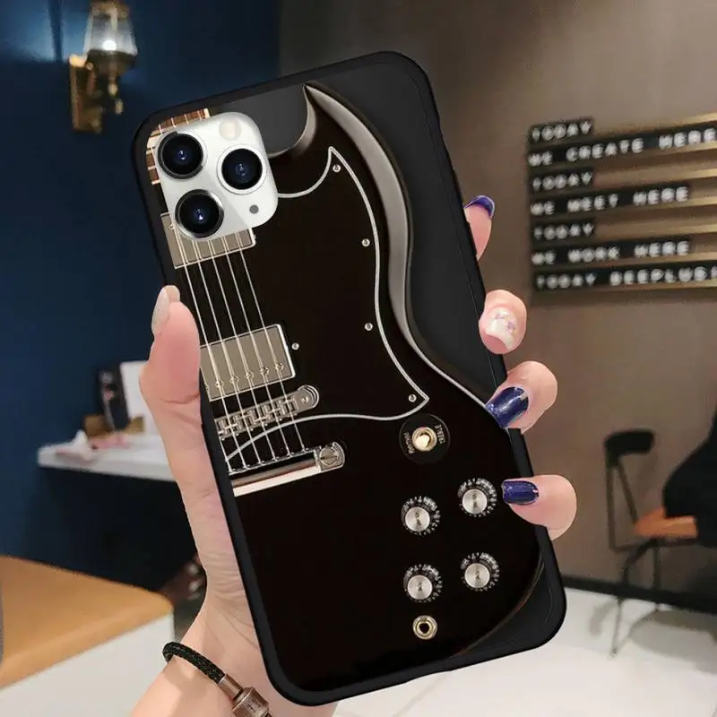 

Eddie Van Halen Graphic Guitar Phone Case for iPhone 11 12 pro XS MAX 8 7 6 6S Plus X 5S SE 2020 XR Soft silicone
