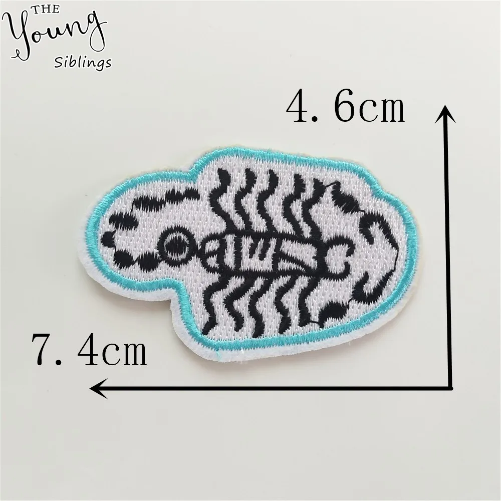 Мультфильм Железный На пластыри Краб Глаза наклейки вышивка значки ткань