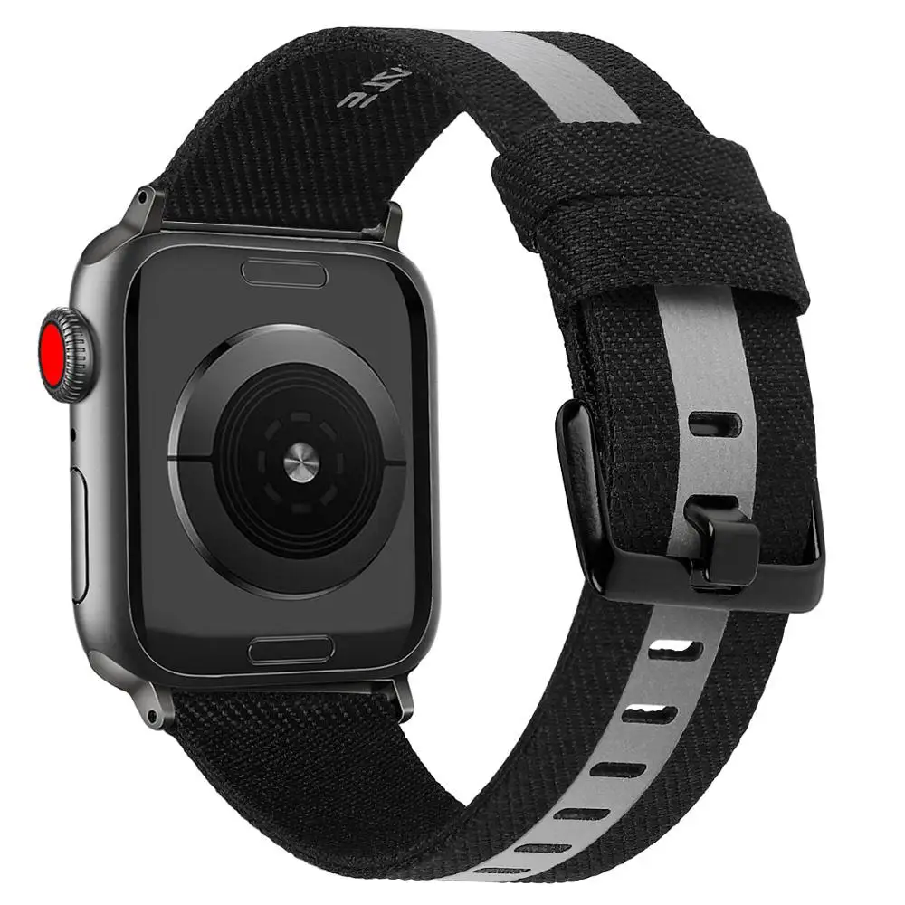 

Band For Apple Watch Series 3/2/1 38MM 42MM Nylon Soft Breathable Replacement Strap Sport Loop for iwatch series 4 5 40MM 44MM