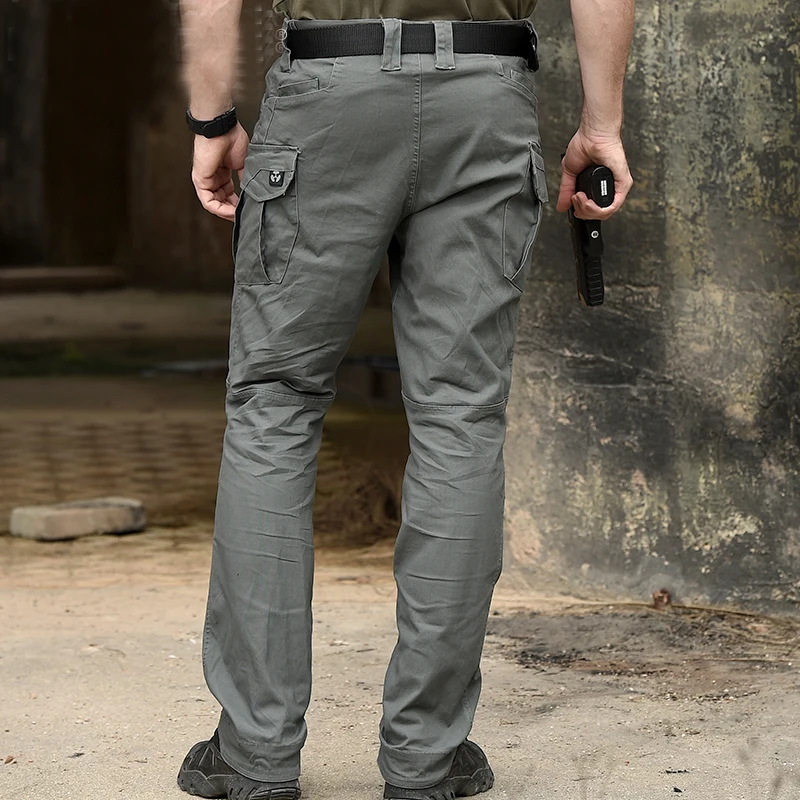 Men's M3 Waterproof Tactical Military Pants SWAT Special Army Combat Cargo Multi Pocket Rip-stop Cotton Long Trousers 2XL | Спорт и