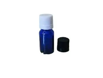 15ml blue essential oil bottle with plastic cap, for cosmeticl packaging