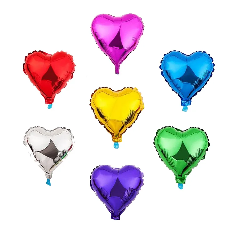 Золотой шар из алюминиевой фольги в форме сердца украшение для свадебной