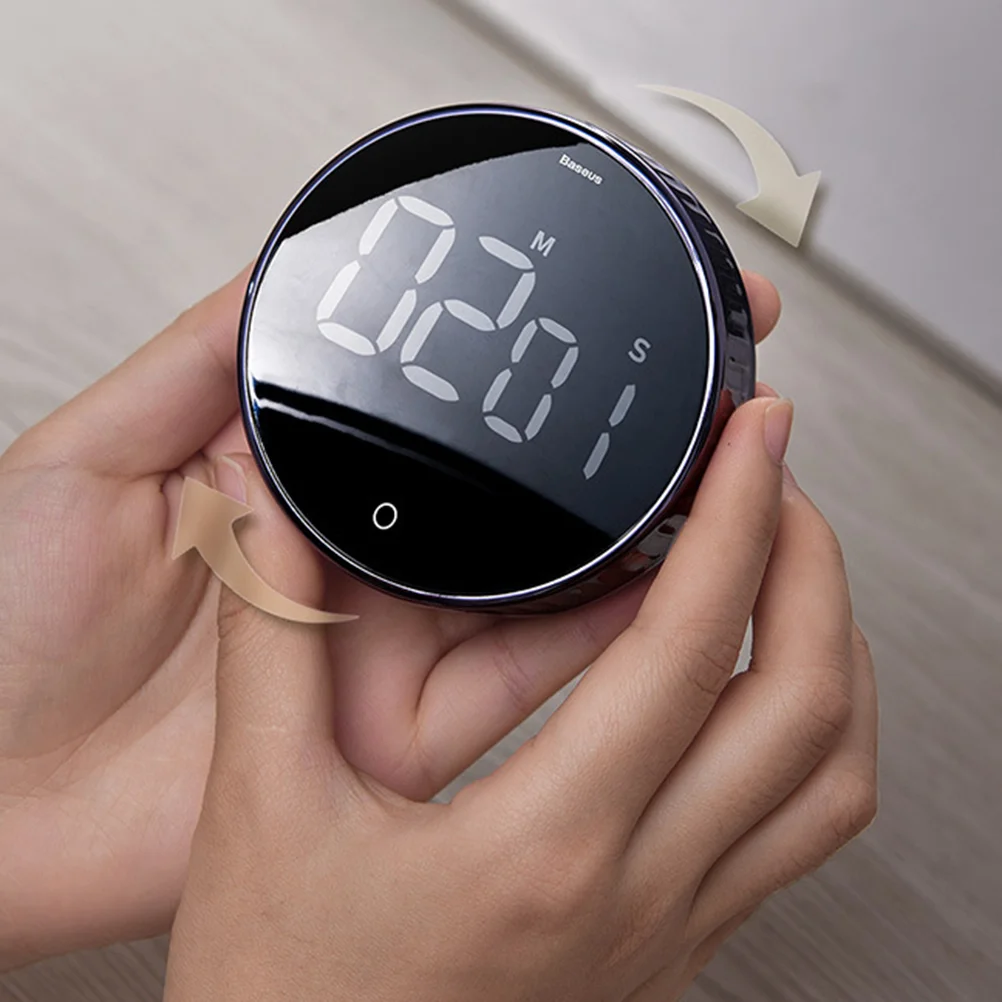 

Вращающийся электронный таймер, Магнитный цифровой таймер обратного отсчета, будильник, кухонный таймер для приготовления пищи, чтения, фи...