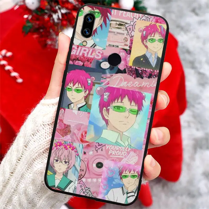 

Anime the disastrous life of saiki k high quality Phone Case cover For Xiaomi Redmi note 7 8 9 t k30 max3 9 s 10 pro lite