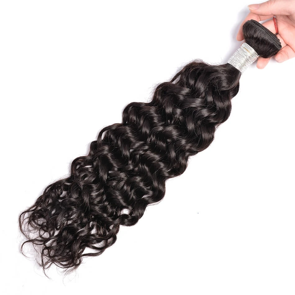 

Brazilian Virgin Human Hair 1 Pcs Water Wave Brazilian Hair Weave Bundles 8A Beauty Hair Products Human Hair Extensions