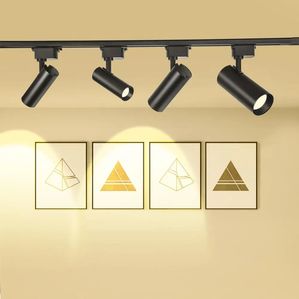 Светодиодный Трек Светильник мощностью 10 Вт 20 30 40 COB Трековый светильник s рельс