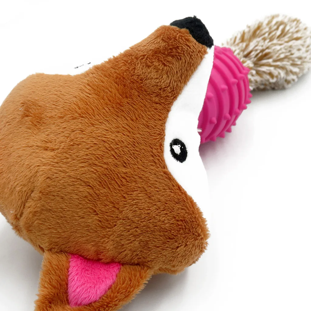 Chamsgend Dog toys pets cartoon animal Squeaky Plush puppy toy Cat Sound Chew Fetch Interactive Toy pet product frisbie disc new | Дом и сад