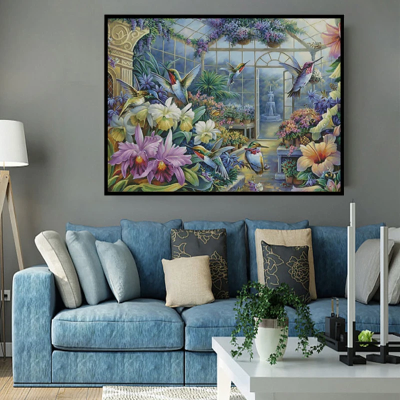 Рукоделие вышивка крестиком DMC для творчества полный набор вышивки Цветочная с