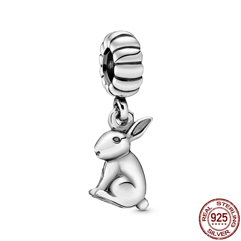 

Hot Sale 925 Sterling Silver Zodiac Rabbit Charm&Bead Fit Original 3mm Bracelet&Bangle For Women Birthday Fashion Jewelry Gift