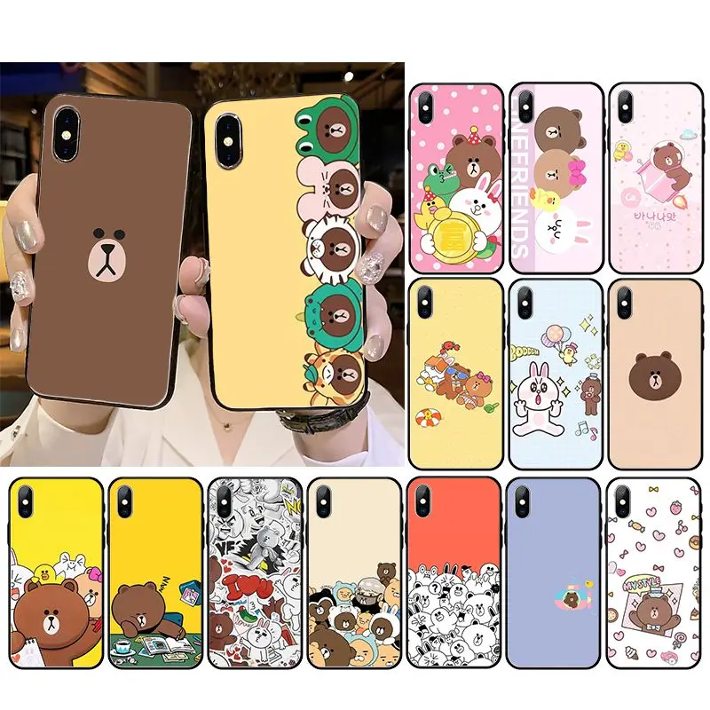 Чехол для телефона Line Town TPU черный чехол iPhone 11 pro XS MAX 8 7 6 6S Plus X 5 5S SE XR