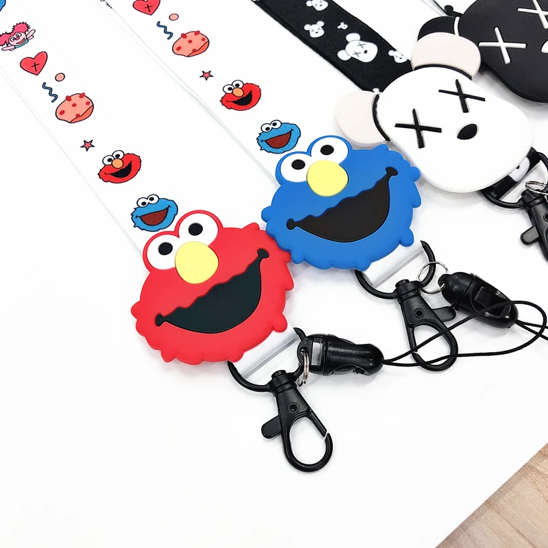 Милый мультяшный брелок ремешки на шею для ключей ID Card Pass Gym USB Phone lanyard DIY