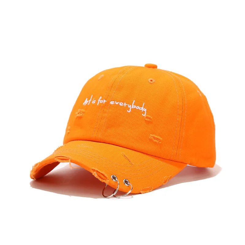 

Spring and summer Korean women's retro wash hole hoop cap men's embroidered sun visor hat