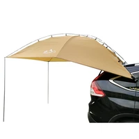 versatility teardrop awning for suv rving car camping trailer and overlanding light weight truck canopy durable tear resistant