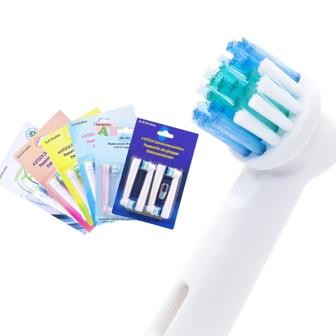 Сменная головка для электрической зубной щетки OralB Advance Power Pro Health Triumph 3D Excel Vitality Precision Clean, 4 шт.
