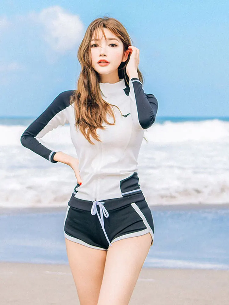 Мужские трусы плавки UPF 50 + с длинным рукавом защитой от ультрафиолета и