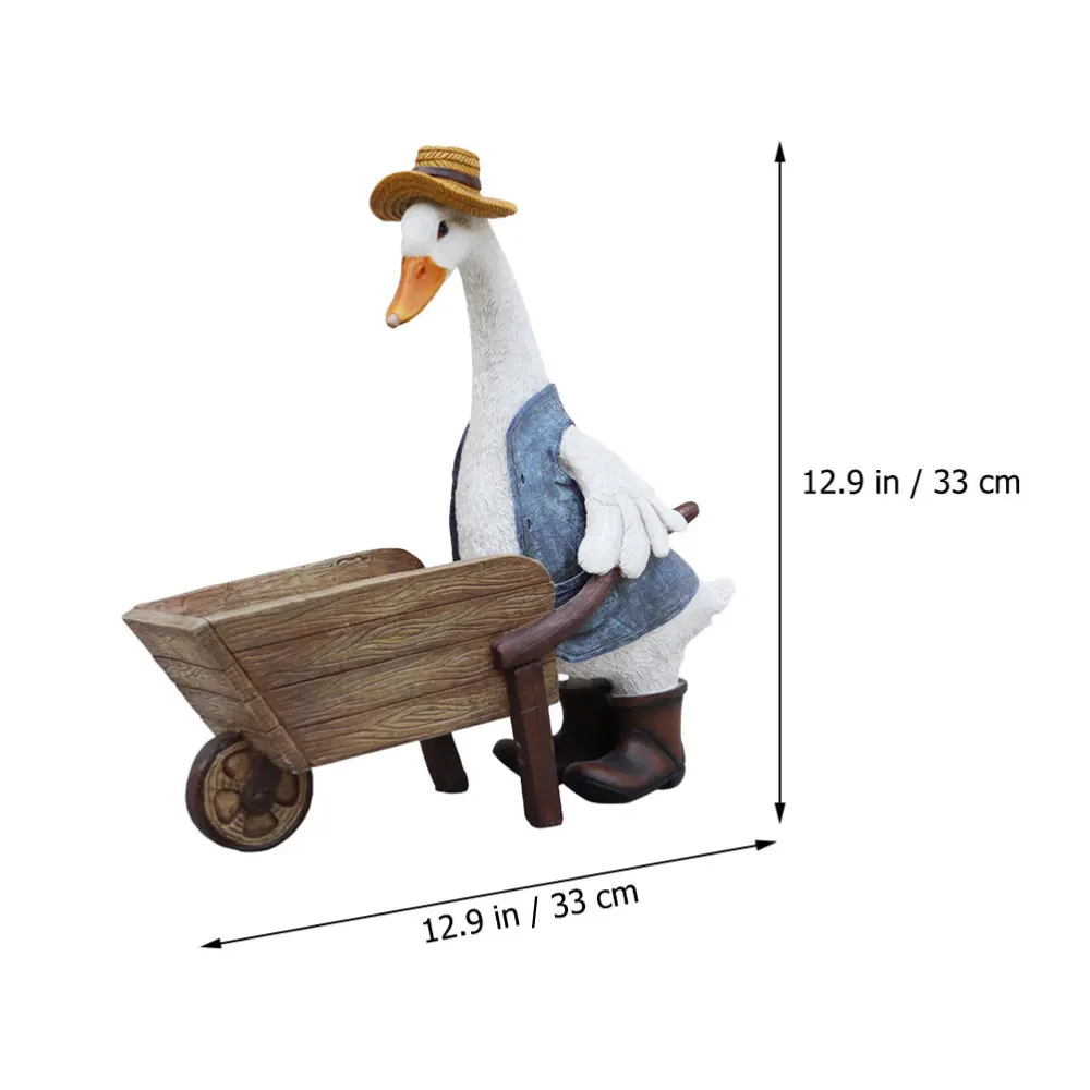 

1pc Exquisite Resin Flowerpot Decorative Duck Shaped Succulent Container
