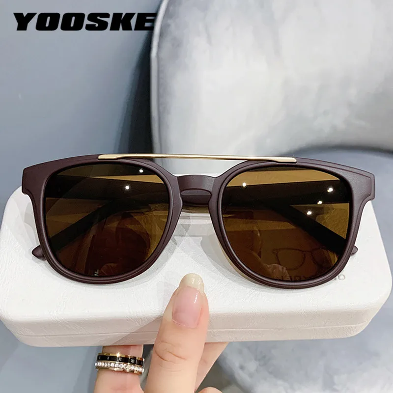 

YOOSKE Vintage Men's Sunglasses Retro Punk Sun Glasses for Women Luxury Brand Designer Shades Black Steampunk Eyewear UV400
