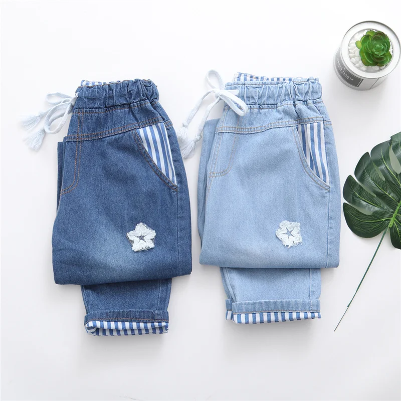 Женские джинсы-бойфренд OMIKRON узкие джинсы с высокой талией и цветочной вышивкой