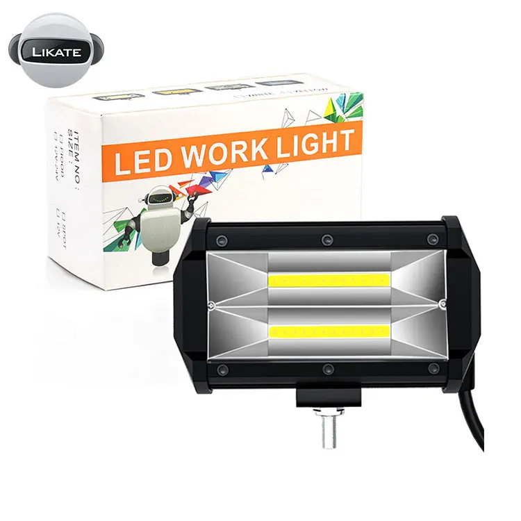 

LKT 1Pcs LED Car Work Light 12V 24V 72W Festoon Work Fog Lamp For Offroad Suv Atv Truck Fire Truck Agricultural Vehicle Searchli
