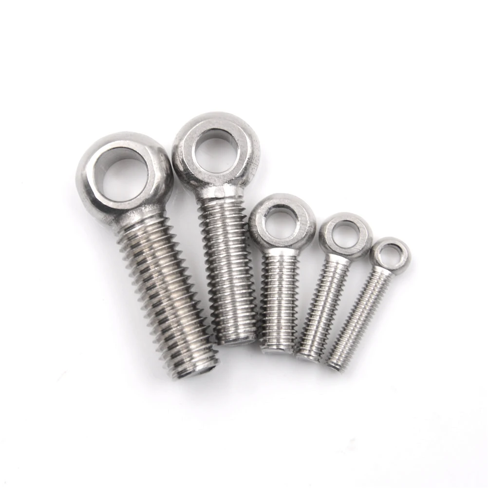 

5PCS M5 M6 M8 M10 Stainless Steel Eye Bolt Stud Articulated Anchor Bolt Fasterners
