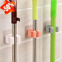 d5 mop rack wall mounted mop holder broom holder hanger shelf organizer hook household kitchen organizer bathroom accessories
