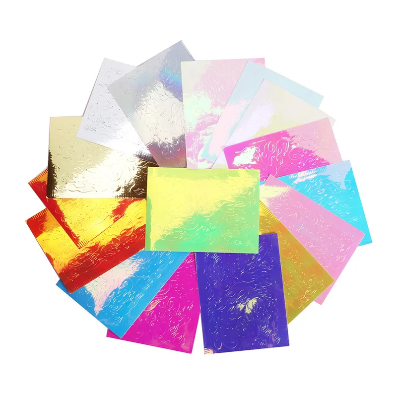 DIY Наклейка из фольги наклейка искусственная фольга лазерные блестящие