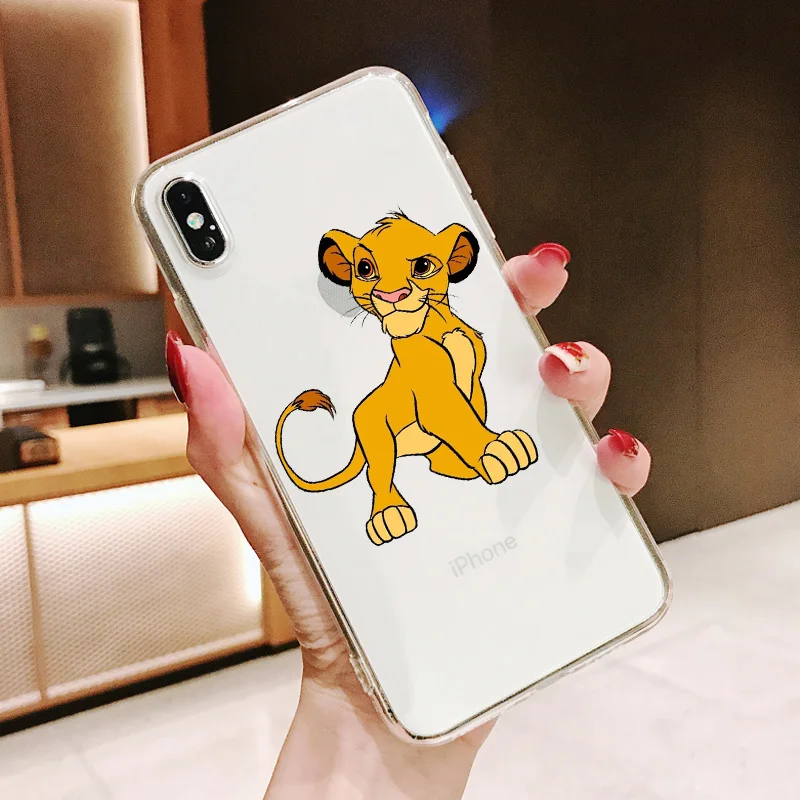 Король Лев simba Pumba Hakuna Matata Мягкий силиконовый чехол для телефона для iPhone 11 11Pro 5 5S SE 6 6S 6 7 8Plus Max XS XR X 10