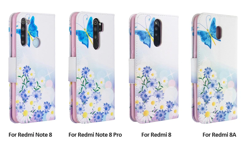 Кожаный чехол-книжка из искусственной кожи чехол для Xiaomi mi A1 A2 Lite Red mi 8 8A 7 7A 6 6A Note 8T Note 5, 6, 7, K20 Pro 4 4X чехол-портмоне с функцией подставки чехол для телефона