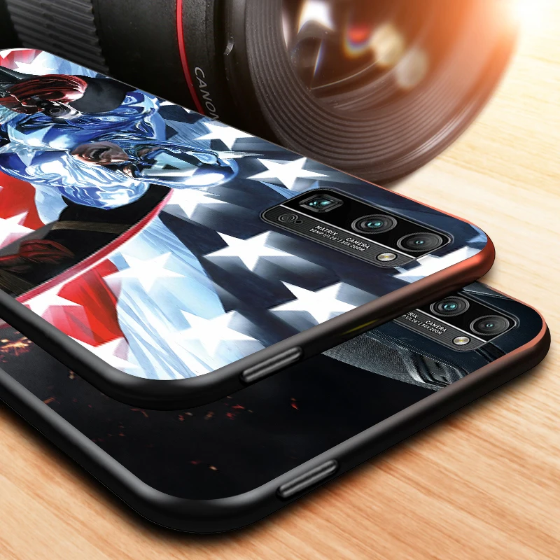 

Marvel Captain America for honor 8 9 10 10i 20 20i 20E 20S View 20 30 30i 30S 10X X10 V20 V30 Pro Plus Lite RU-Black Phone Case