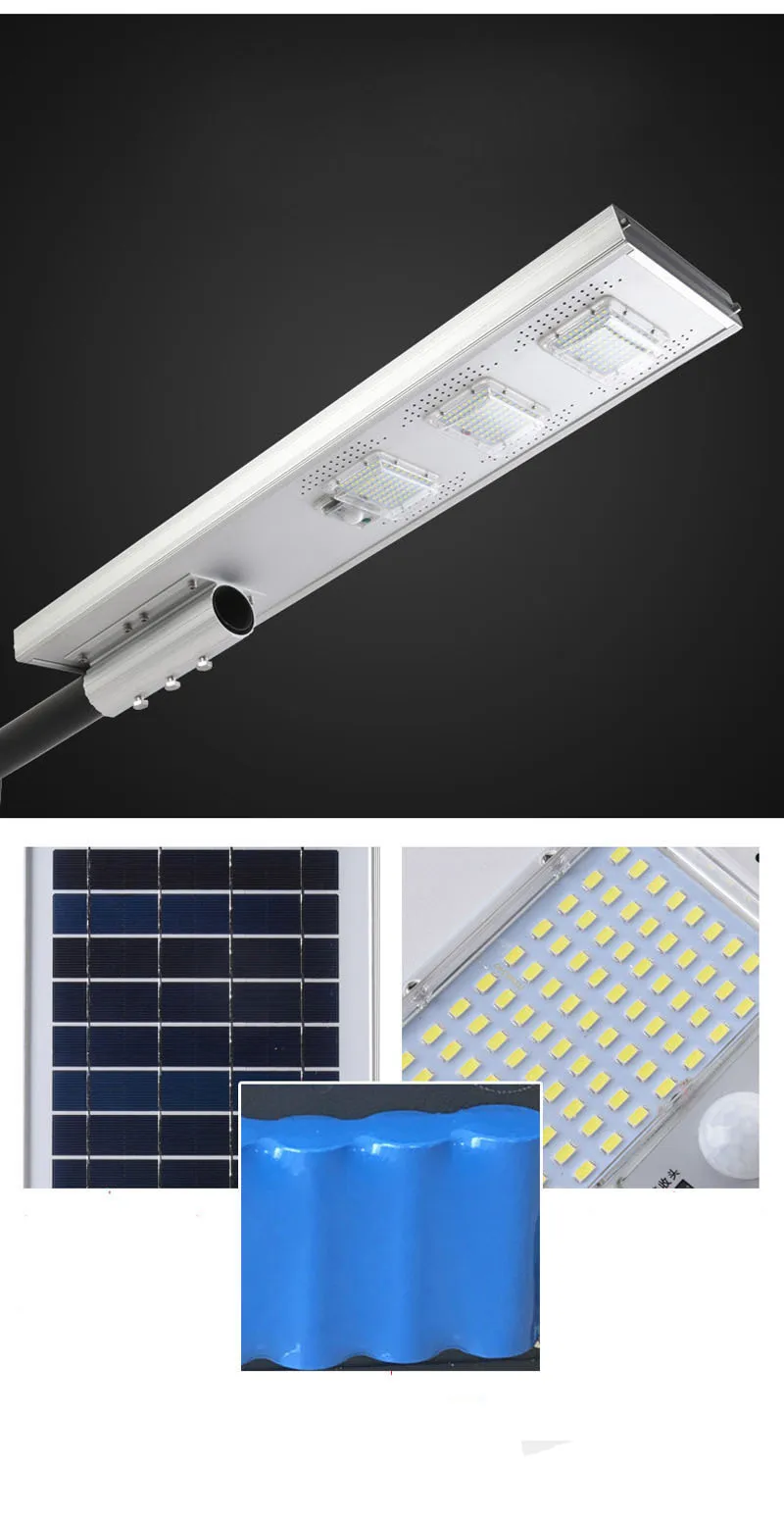 4 шт. Fanlive 50W 100W 150W интегрированные светодиодные солнечные лампы для Садовая лампа уличное освещение наружного освещения Декор водонепроницаемый pir-датчик