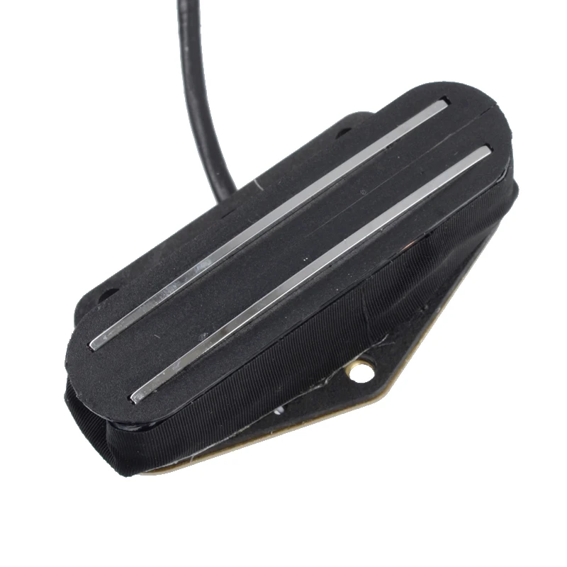 allmusic schwarz mit silber dual schiene dual coill magnetische brücke pickup humbucker für telecaster elektrische gitarre free global shipp