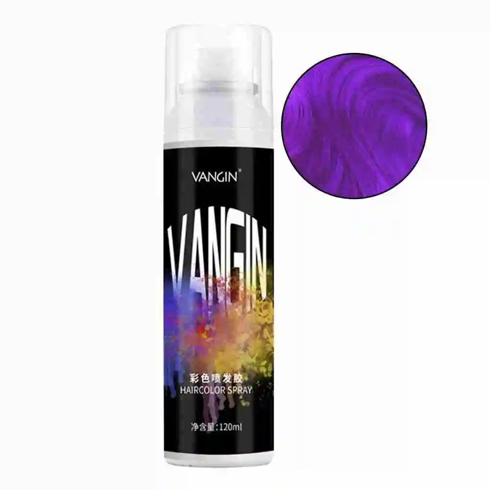 120ml Hair Dye Spray Fiber Styling Water 6 Colors Liquid Temporary Unisex Holiday Party | Красота и здоровье