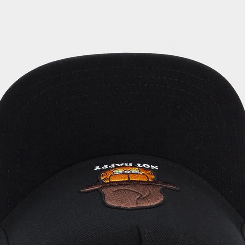 

CSBL NOT HAPPY Garfield GARFIELD CAP NOT HAPPY hip hop snapback hat for men women adult outdoor casual sun baseball cap Brand