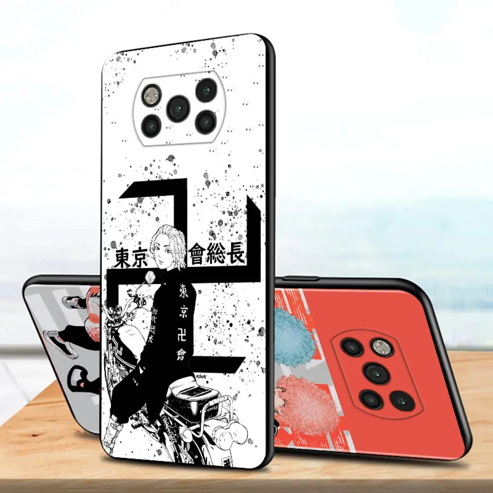 Anime tokyo revengers Funda For Mi Poco X3 M3 Pro NFC F1 Shell for Mi 12 Note 10 Pro Coque for Mi CC9 Pro CC9E A3 A2 Lite Para