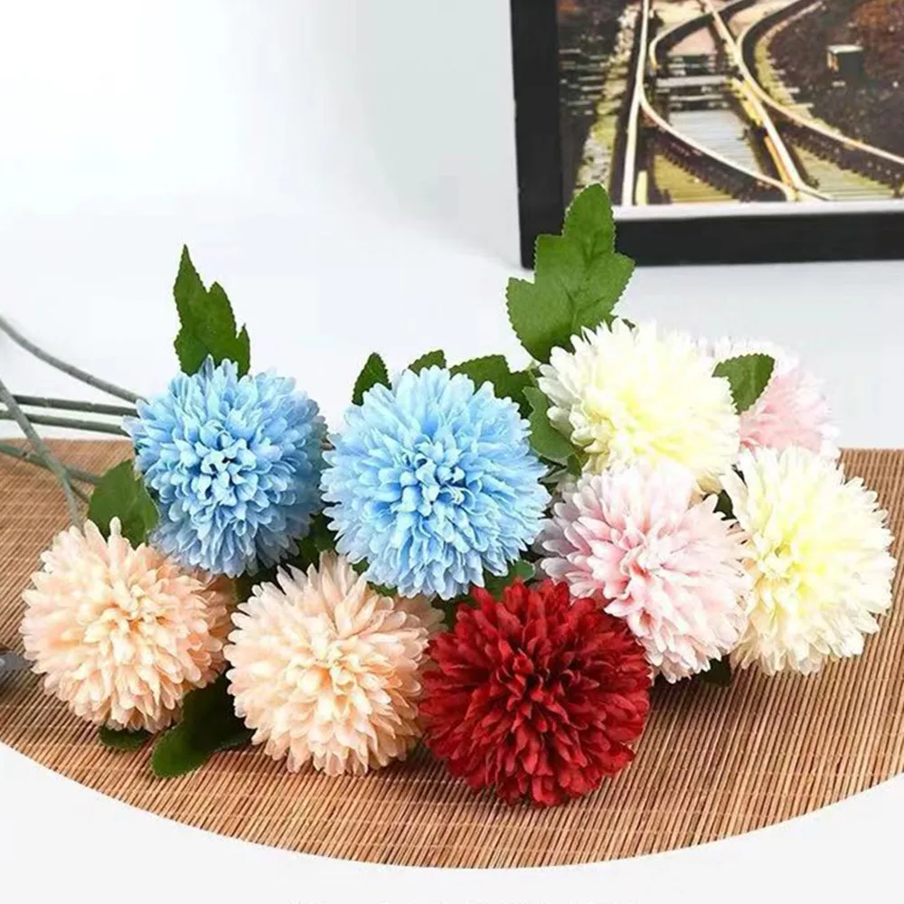 Искусственные шарики кастрюля с хризантемой зеленое растение свадебное