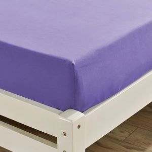 DIMI 1pcs Four Corners With Elastic Band Bed Sheet 100% Polyester Solid Fitted Sheet Mattress Cover