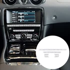 Для 2013-2015 Jaguar XJ Серебристые кнопки из нержавеющей стали для кондиционера автомобиля наклейки на кнопки аксессуары для интерьера