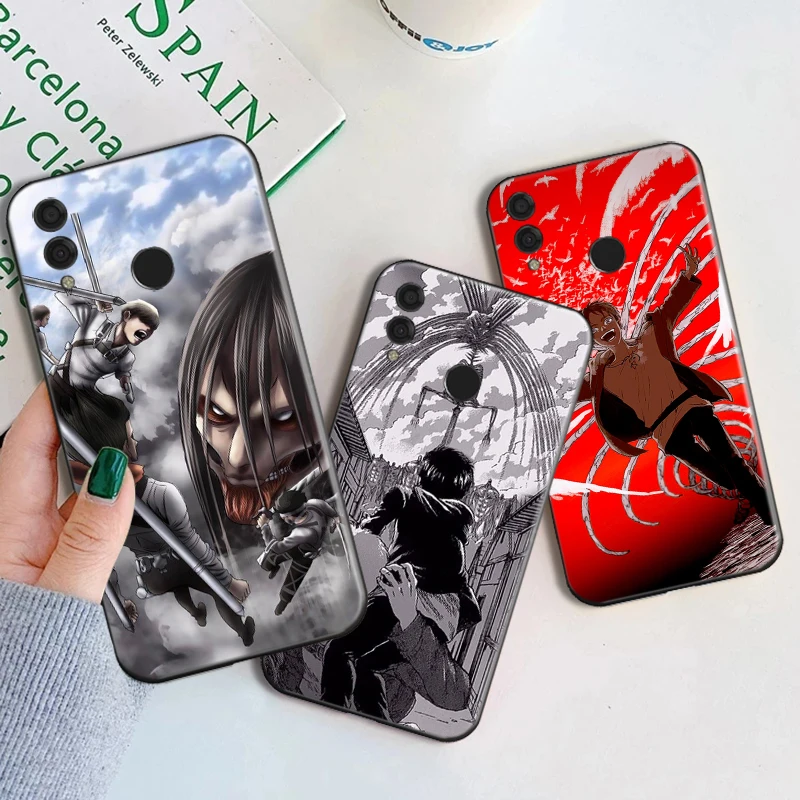

Popular Attack On Titan Phone Case For Huawei Honor10 Lite 10X Lite V20 20i 30 Pro 30 Lite 20 Lite Hard Anime Soft TPU Funda