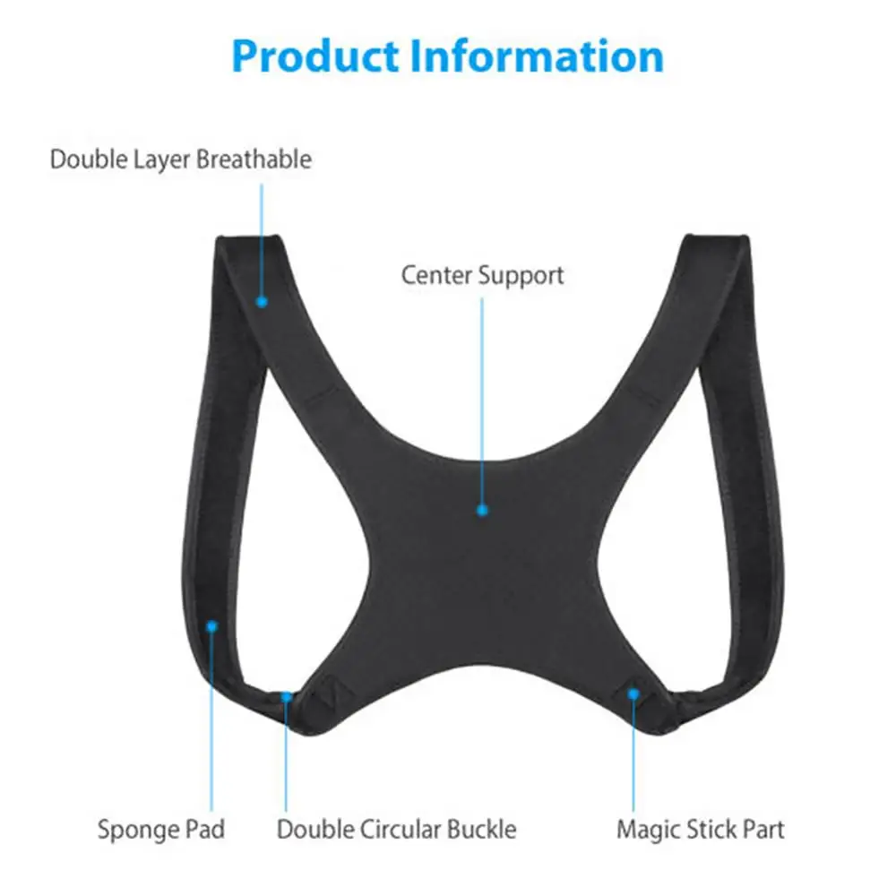 

Adjustable Corset Clavicle Posture Corrector Men Woemen Upper Back Brace Shoulder Lumbar Support Belt Corset Posture Correction