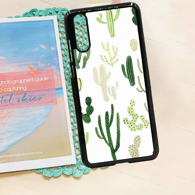 

Cactus Flower Leaf high quality Phone Case PC for iPhone 11 12 pro XS MAX 8 7 6 6S Plus X 5S SE 2020 XR